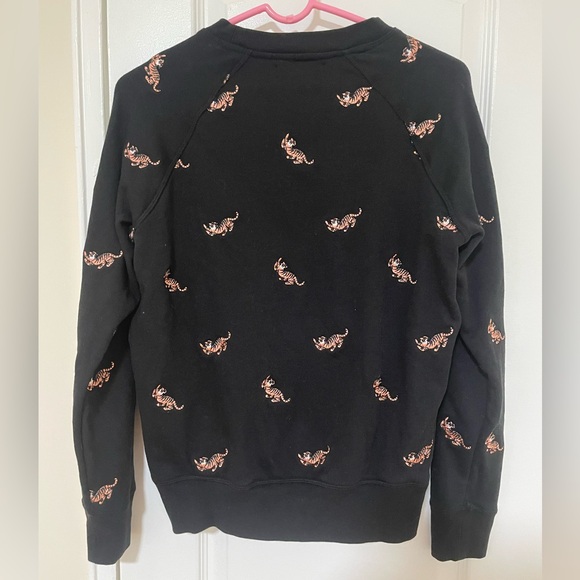 Spiritual Gangster Tiger Old School Pullover In Black Dits - Picture 6 of 8